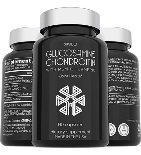 Glucosamina Condroitina Msm Con Cúrcuma  Suplemento De .