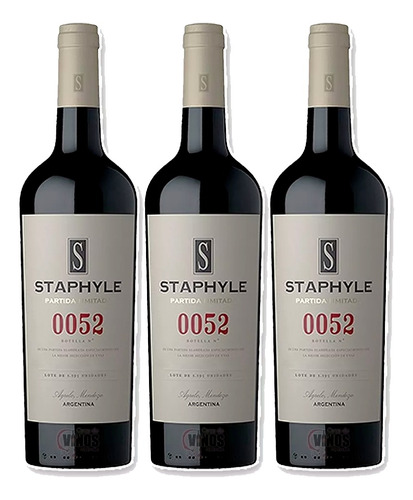 Vino Staphyle Partida Limitada Cabernet Franc Pack X3 