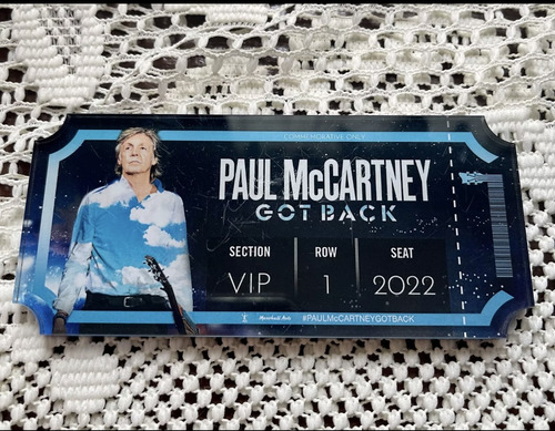 Coleccionables Vip Paul Mccartney Got Back Tour The Beatles (Usado)