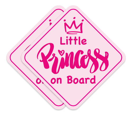 Stickios Baby On Board - Adhesivo De Princesa A Bordo Para A