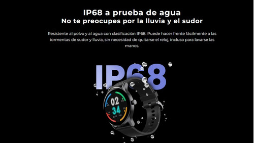 Imagen 9 de 10 de Smartwatch Haylou Ls09a Gs Reloj Inteligente Oximetro Negro