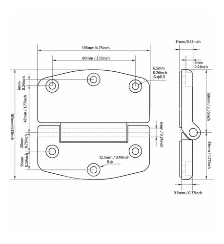 Bisagra De Mesa Plegable De 180 Grados Para Cabina De