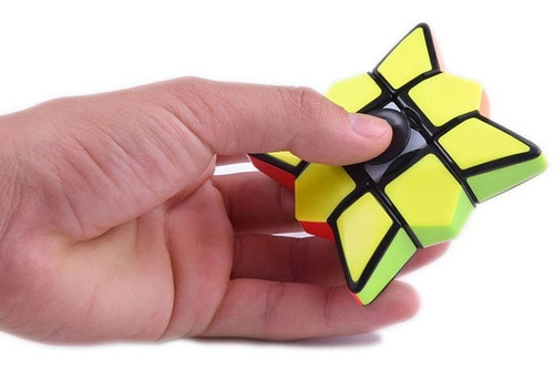 Cubo Rubik Floppy Fidget Spinner 1x3x3 Stickerless