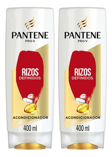 2 Acondicionador Pantene Pro V Rizos Definidos 400ml