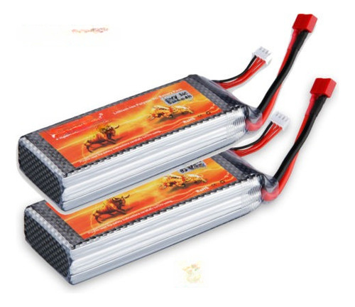 2 X Floureon 11.1v Batería De Lipo 5500mah 3s De 35 C Para H