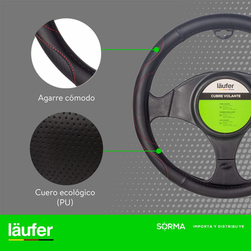 Imagen 4 de 10 de Funda De Volante Cuero Laüfer Premium