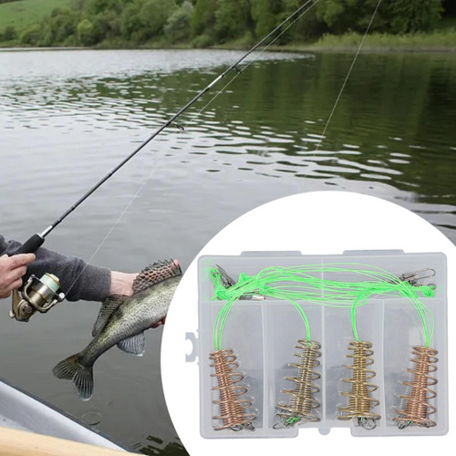 4 Uds. De Anzuelos De Pesca 6 Parte Inferior Anticolgante.