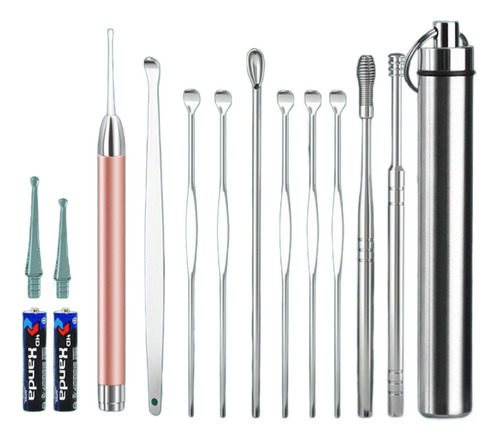 Juego De Herramientas De Limpieza De Cerumen Con Cuchara Par