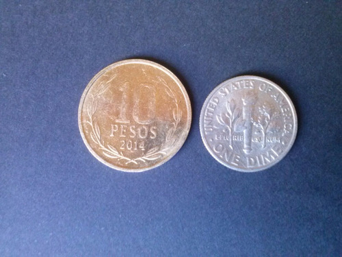 Moneda Estados Unidos One Dime 1987 Ceca P Níquel (c45)