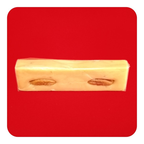 Imagen 2 de 2 de Jamoncillo De Leche Barra Gde Típico Poblano Nuez 130gr Dlt