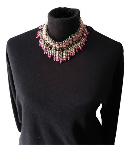Collar Artesanal De Mujer. Diseño Único.  Moderno 1312 
