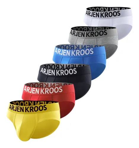 comprar Briefs Para Hombre Algodón 6 Piezas Calzoncillos Arjen Kroos