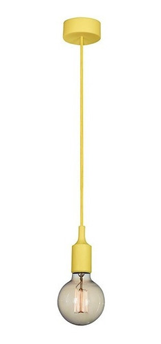 Lampara Colgante Silicona Moderna Led Cable Textil Vintage