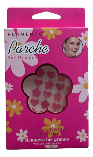 Parches Anti Acne Flamenco Diseños Estrella Corazones Flores Y Corazones