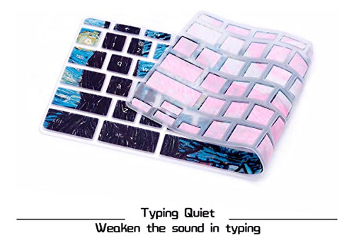 Funda Teclado Silicona Hp Chromebook 11/14, Starry Night