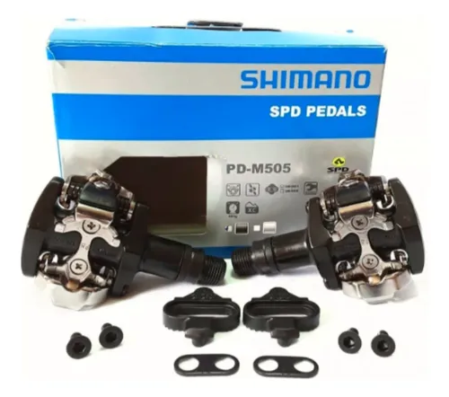 Pedales Automaticos Mtb Shimano M505 Spd Con Calas