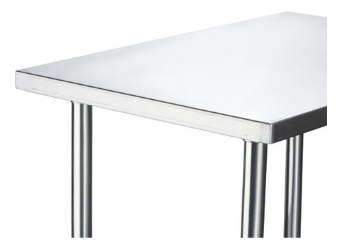 Meson Trabajo Central Inoxidable Con Repisa 180cm Ventus