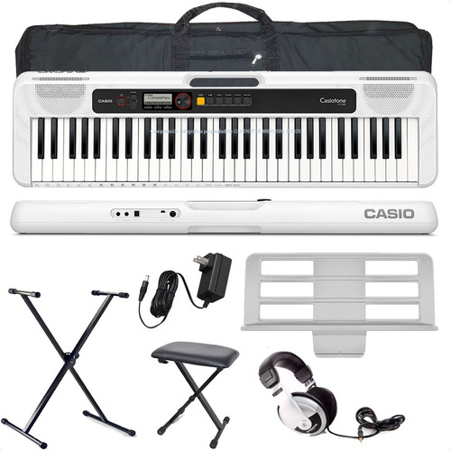 Imagen 1 de 10 de Organo Casio Ct-s200 Funda Pie Auriculares Banqueta Fuente