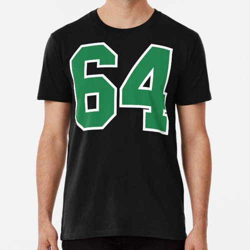 Remera 64 Black Green Sixty-four Jersey Number Algodon Premi