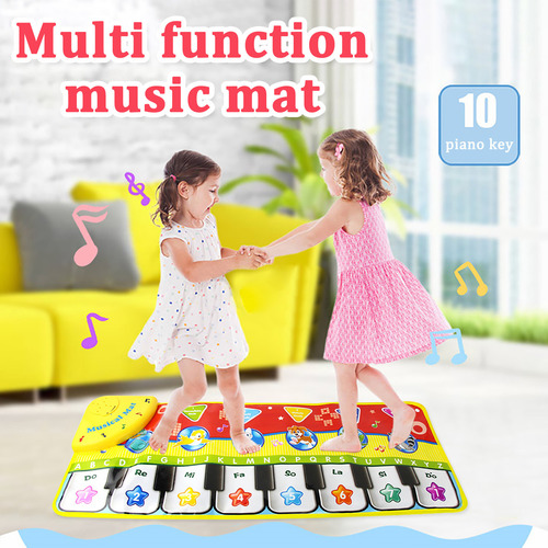 Toque Teclado, Música Musical, Cantando, Tapete De Ginástica