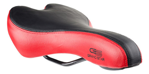 Asiento de bicicleta para  Grand Star  MTB  color rojo  de 14cm de ancho   