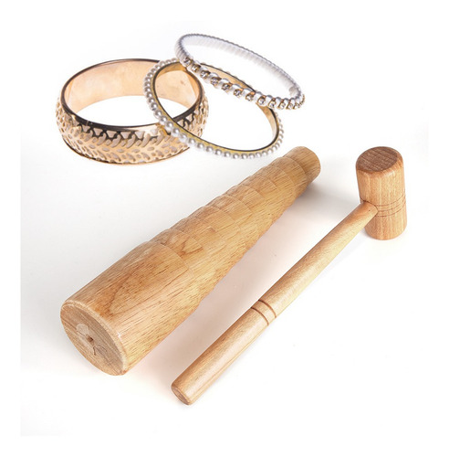 Imagen 5 de 9 de Medidor De Mandril De Madera Para Pulsera De Joyería, Ajust
