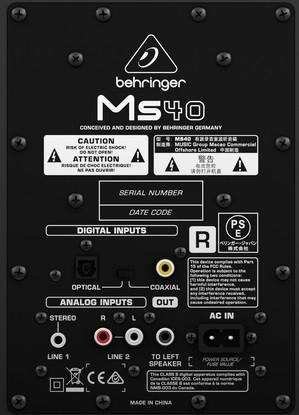 Behringer Ms40 Monitores Estudio Profesionales Envio Gratis