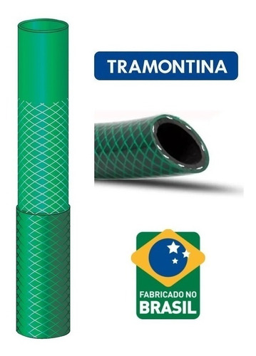 Imagem 4 de 7 de Mangueira Jardim Tramontina 30 Metros Trançada Kit Esguicho