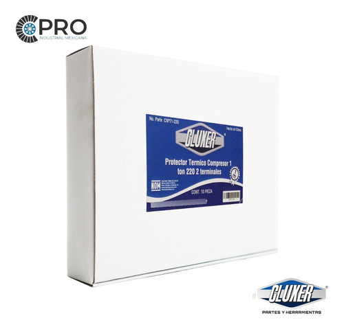 4 Protectores Termicos Compresor 1 Ton 220 V, 2 Terminales