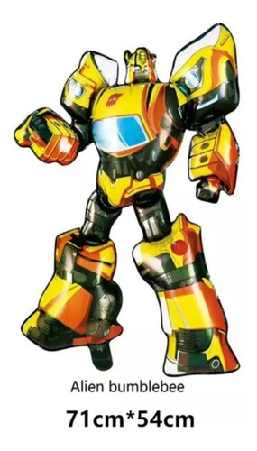 Imagen 4 de 4 de Pack 3 Globos Metalizados De Transformers