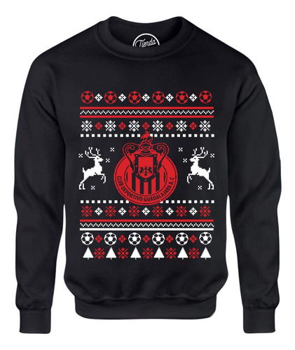 Sudadera Con Estampado Tipo Ugly Sweater Club Guadalajara