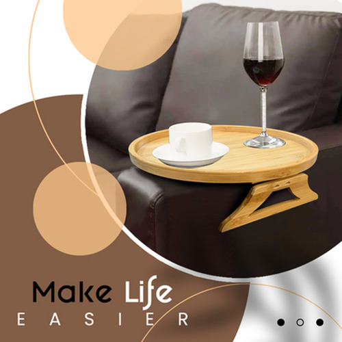 Mesa De Sofá Portátil Con Soporte De Clip