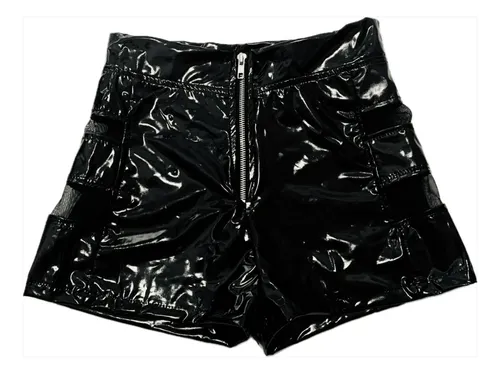Short Charol Premium Modelo Urbano Cierre Microtul