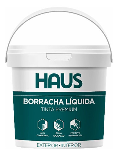 Tinta Borracha Liquida Branco 16 Litros Haus