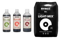Comprar Sustrato Biobizz 50lts Con Bio Bloom Top Max Acti-vera 250ml