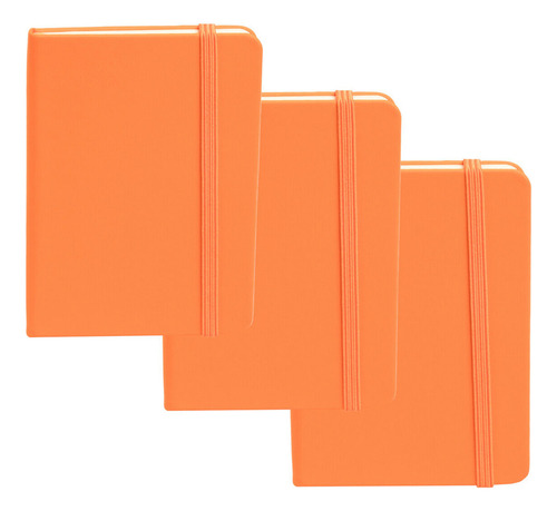 A Set De Cuadernos A6 De Piel Sintética, Banda Elástica,