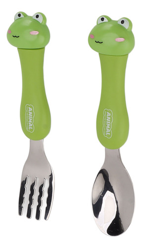 Garfo E Colher De Desenho Animado Para Treinamento De Alimen