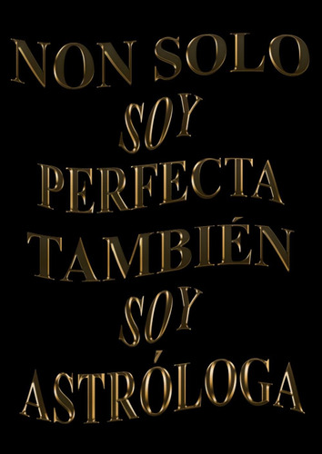 Libro: Non Solo Soy Perfecta, También Soy Astróloga: Agenda