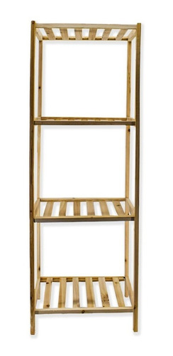 Imagen 2 de 7 de Estante Organizador De Madera 35x30x100 Cm