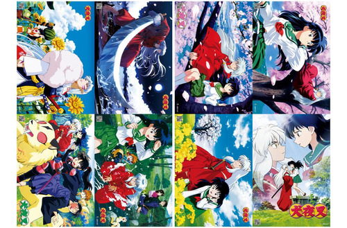 Paquete 8 Afiches Poster De Inuyasha Anime 28x42cm