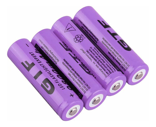 Bateria Recargable Ion Litio Alta Capacidad 9800mah 3.7v Luz