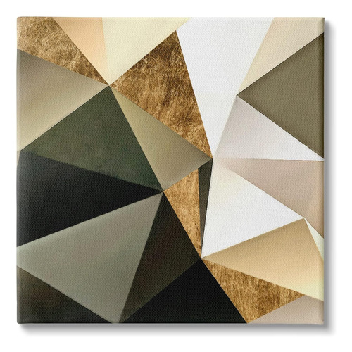 Stupell Industries Collage De Triángulos Geométricos Moderno
