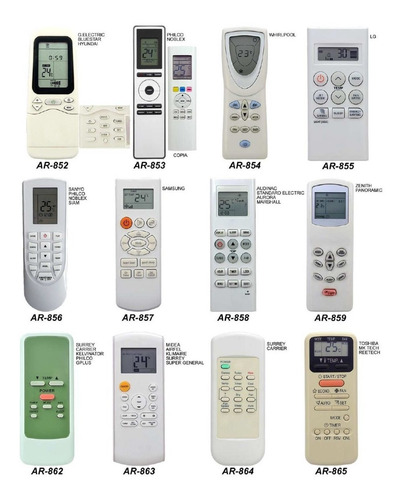 Imagen 9 de 10 de Control Remoto Aire Tadiran Tas-22fi Tas-30fi Tas-45fi 60fi