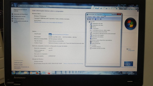 Notebook Lenovo Thinkpad Edge Core I3 M370 Hd320 4gb Ddr3 (Usado)