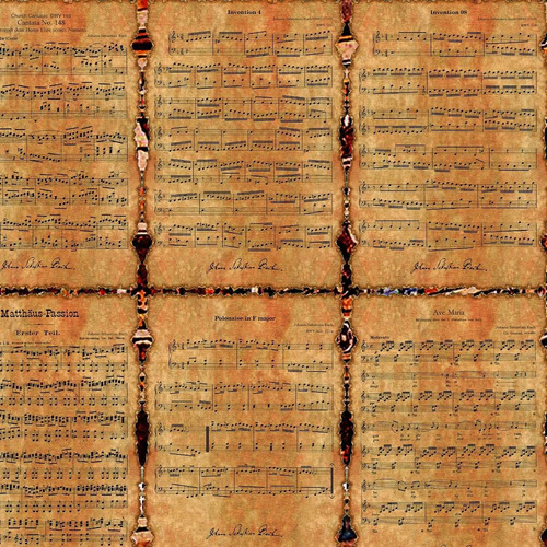 Pósters De Las Famosas Partituras De Johann Sebastian Bach
