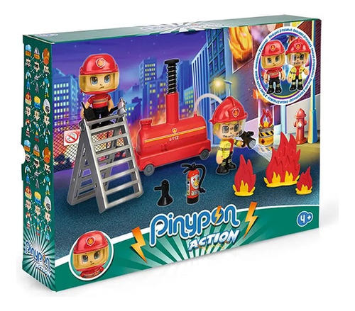 Pinypon Action Set Bombero Figura + Accs. My Toys 