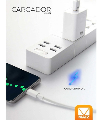 Cargador Portatil Usb Carga Rapida Pared Portatil Universal