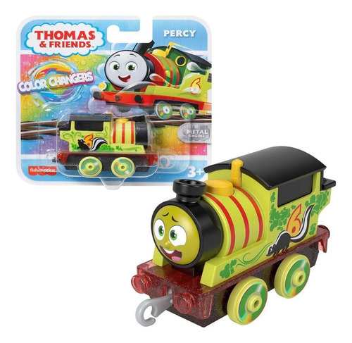 Thomas E Seus Amigos Color Changers Percy Hmc46 - Mattel