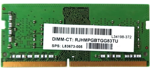 Memória Ram Ch Hynix 4gb Ddr4 3200mhz Pc4-25600 Sodimm Nova