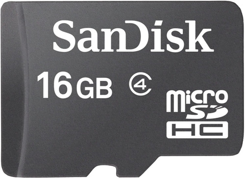 Memoria Micro Sd Hc 16gb Sandisk Clase 4 + Adaptador Sd